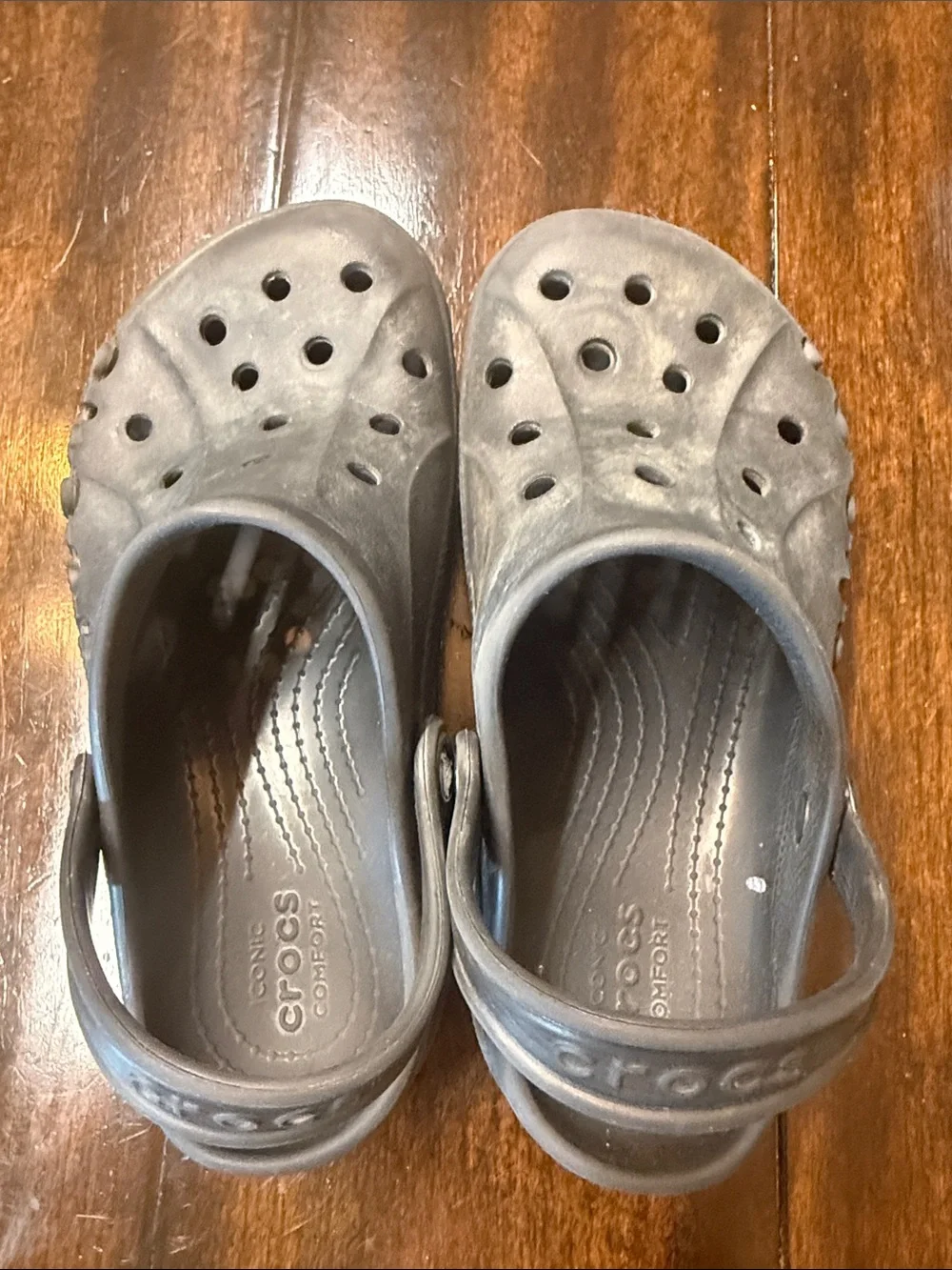 CROCS Kids Classic Clog in Dark Gray - Picture 2 of 4
